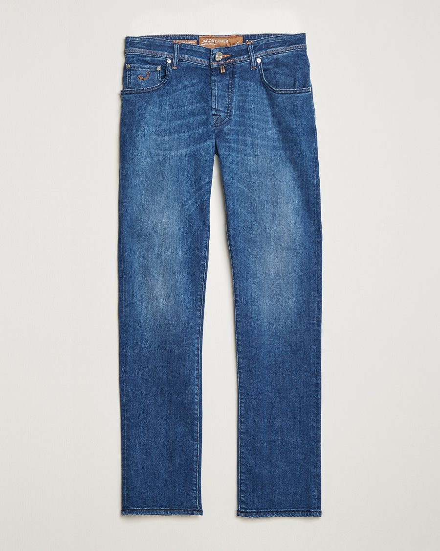Men | Jeans | Jacob Cohën | Nick Limited Edition Slim Fit Jeans Mid Blue