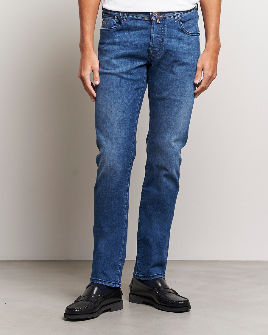 Men | Jeans | Jacob Cohën | Nick Limited Edition Slim Fit Jeans Mid Blue