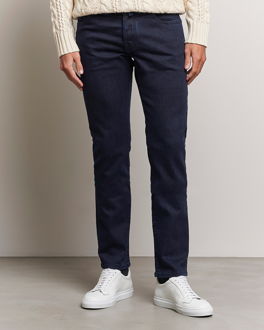 Men | Jeans | Jacob Cohën | Nick Slim Fit Stretch Jeans Blue Black