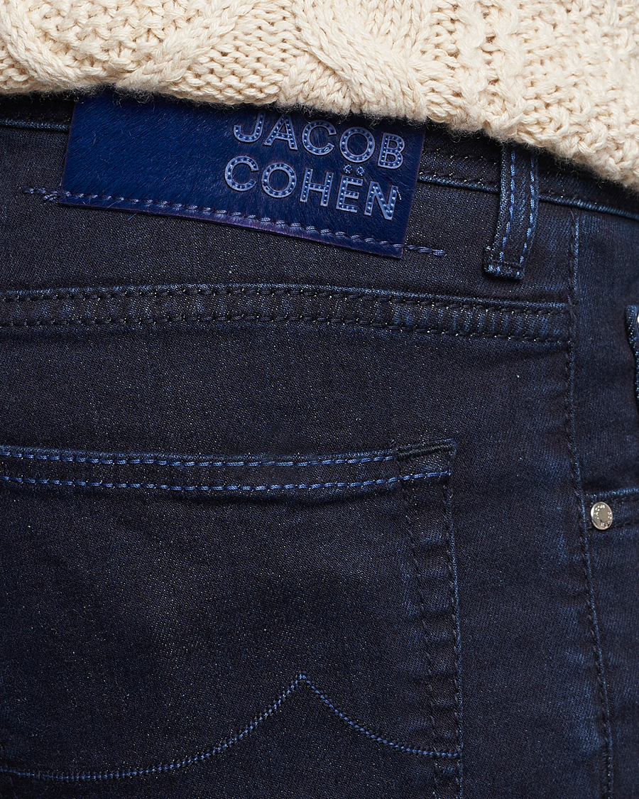 Men | Jeans | Jacob Cohën | Nick Slim Fit Stretch Jeans Blue Black