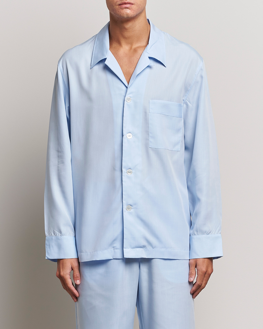 Men | Pyjamas & Robes | CDLP | Long Sleeve Pyjama Shirt Sky Blue