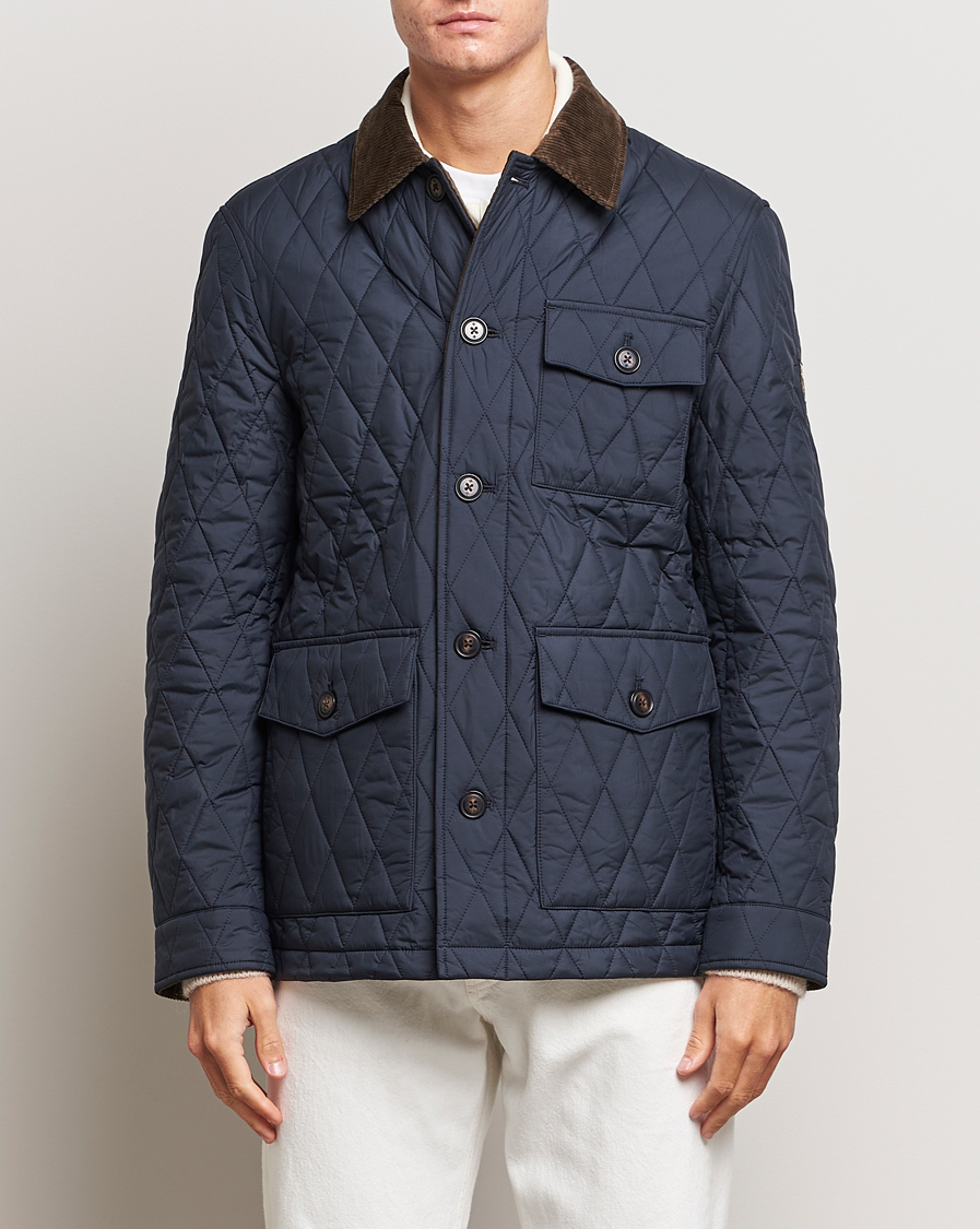 Men | Coats & Jackets | Morris | Thornhill Quilted Jacket Navy