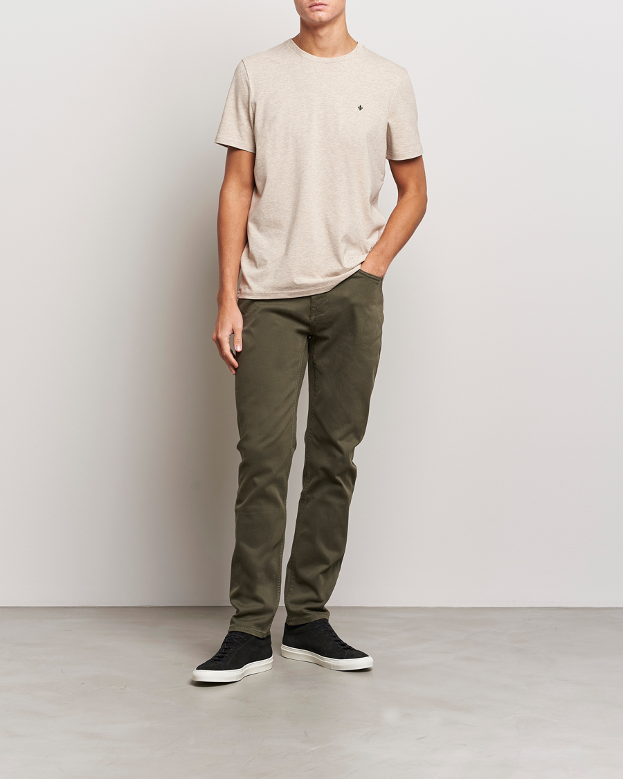 Men | Trousers | Morris | James Brushed 5-Pocket Pant Olive