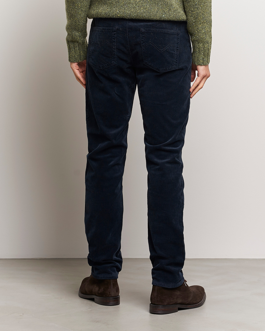 Men | Trousers | Morris | James Corduroy 5-Pocket Pant Navy