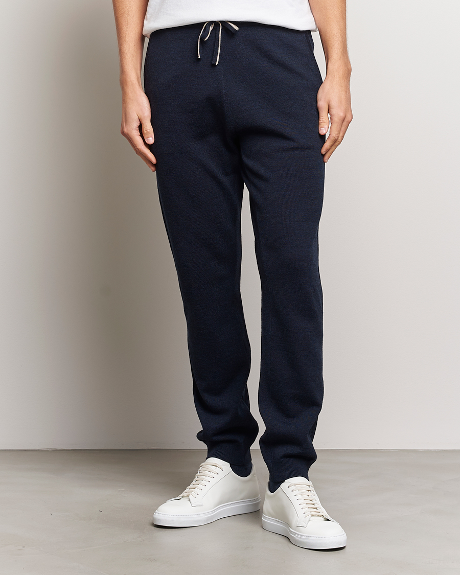 Men | Trousers | Morris | Merino Pants Navy