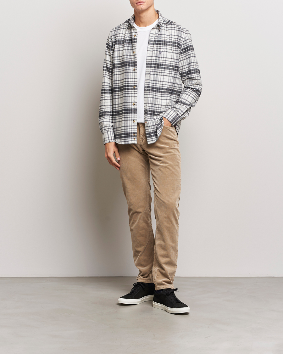 Men | Shirts | Morris | Flanell Big Check Shirt Grey