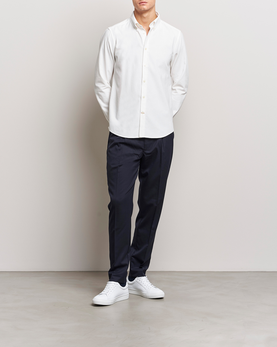 Men | Shirts | Morris | Douglas Corduroy Shirt Off White
