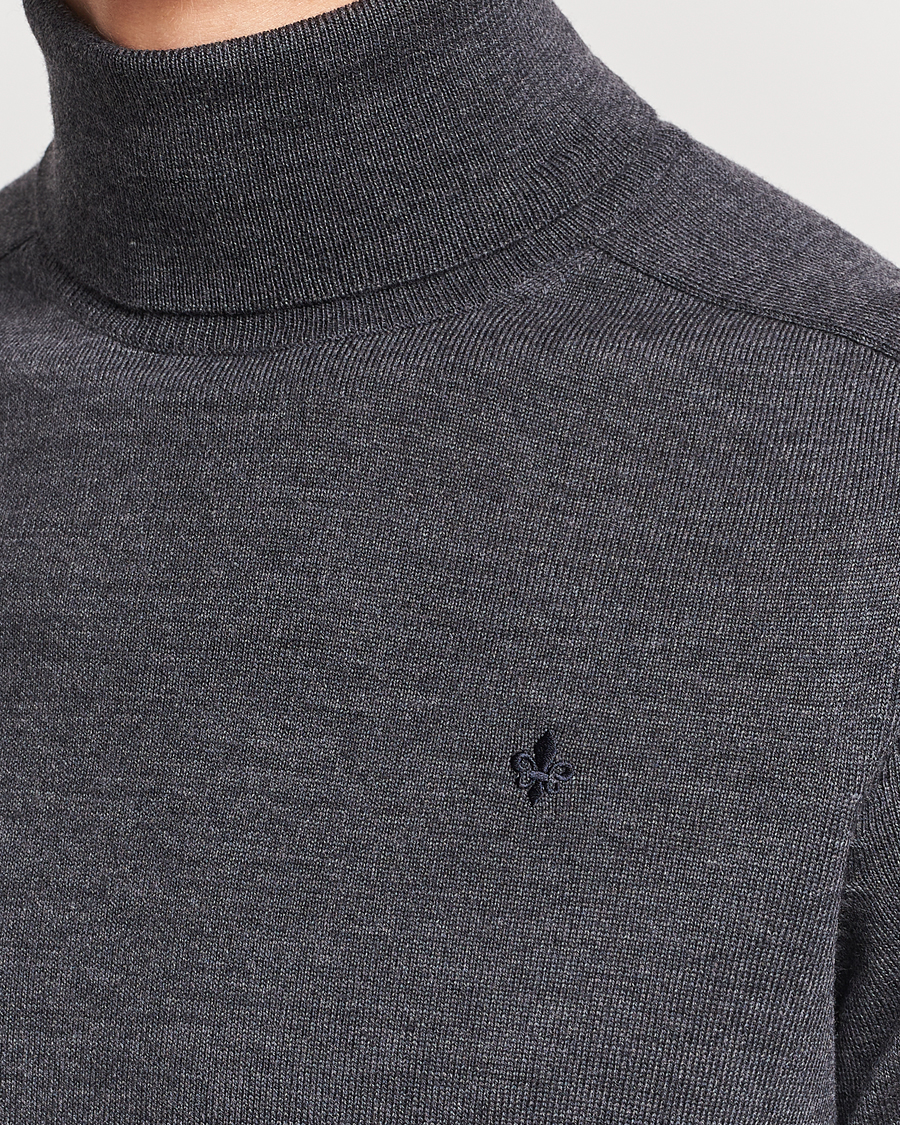 Men | Sweaters & Knitwear | Morris | Merino Rollneck Grey Melange