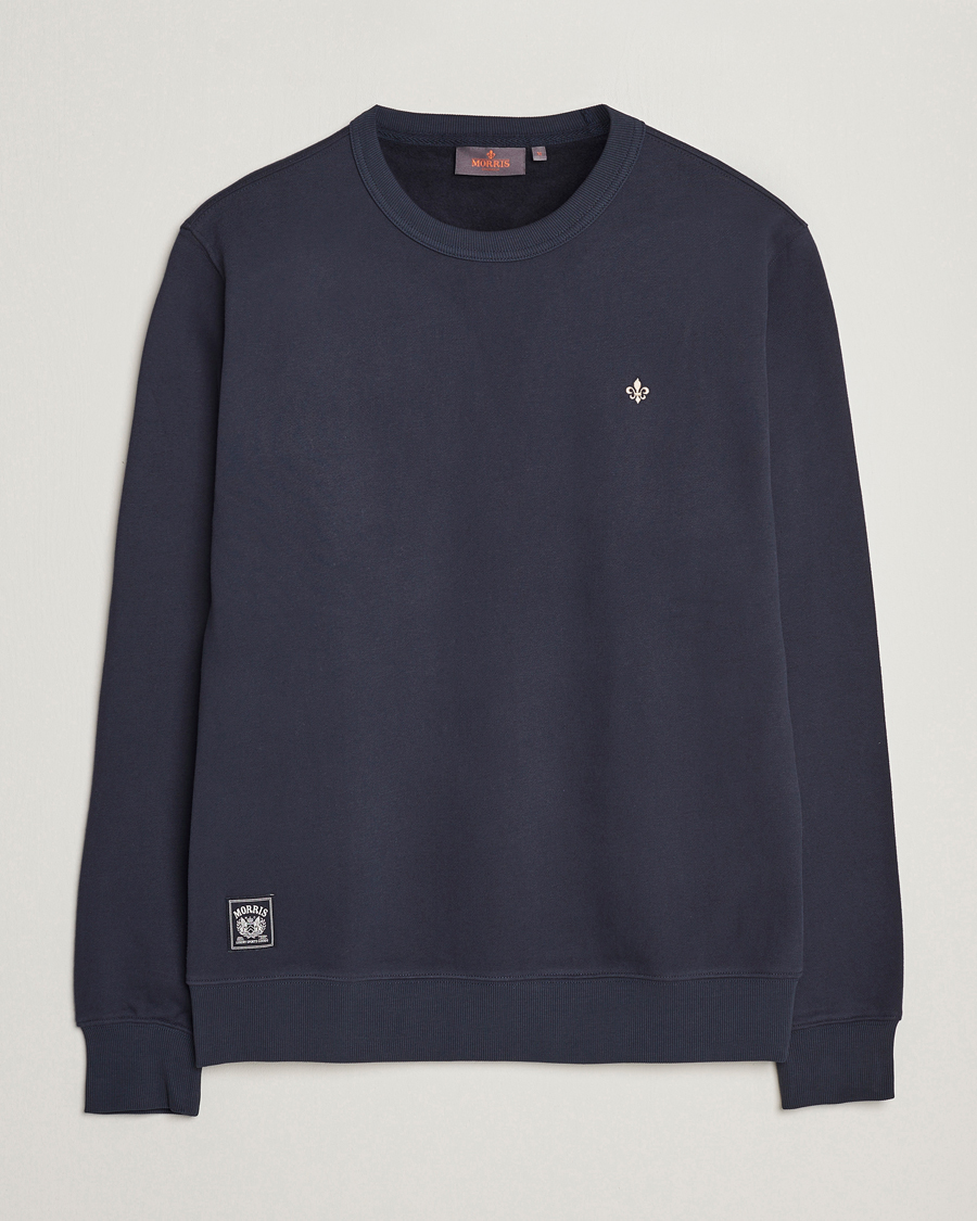 Men | Sweaters & Knitwear | Morris | Brandon Lily Sweatshirt Old Blue
