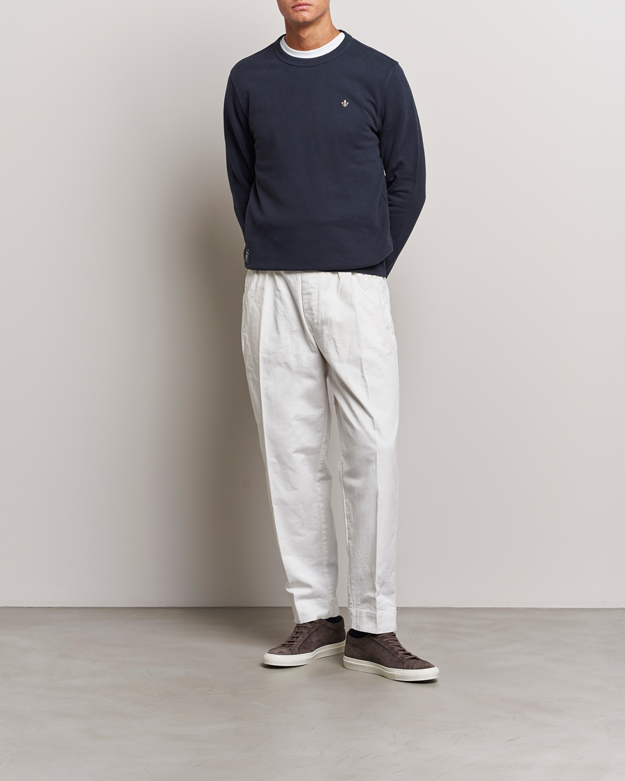 Men | Sweaters & Knitwear | Morris | Brandon Lily Sweatshirt Old Blue