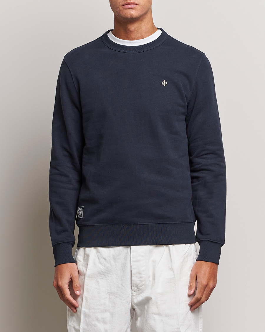 Men | Sweaters & Knitwear | Morris | Brandon Lily Sweatshirt Old Blue