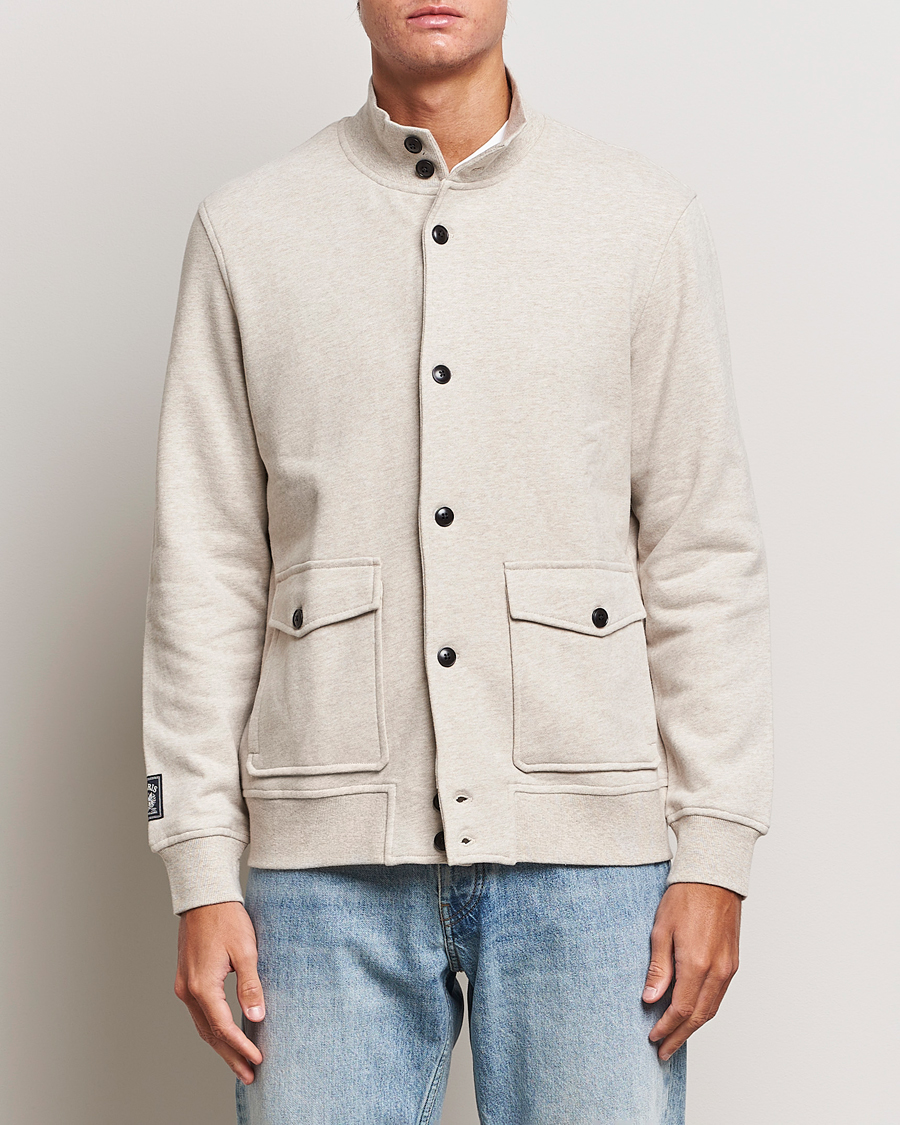 Men | Sweaters & Knitwear | Morris | Corwell Sweatshirt Cardigan Khaki
