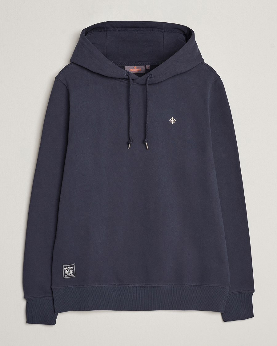 Men | Sweaters & Knitwear | Morris | Brandon Lily Hoodie Old Blue