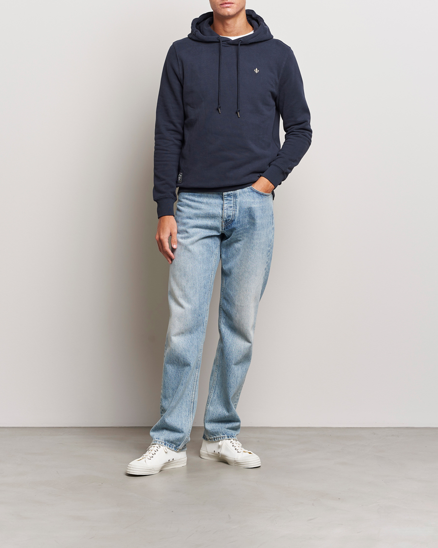 Men | Sweaters & Knitwear | Morris | Brandon Lily Hoodie Old Blue