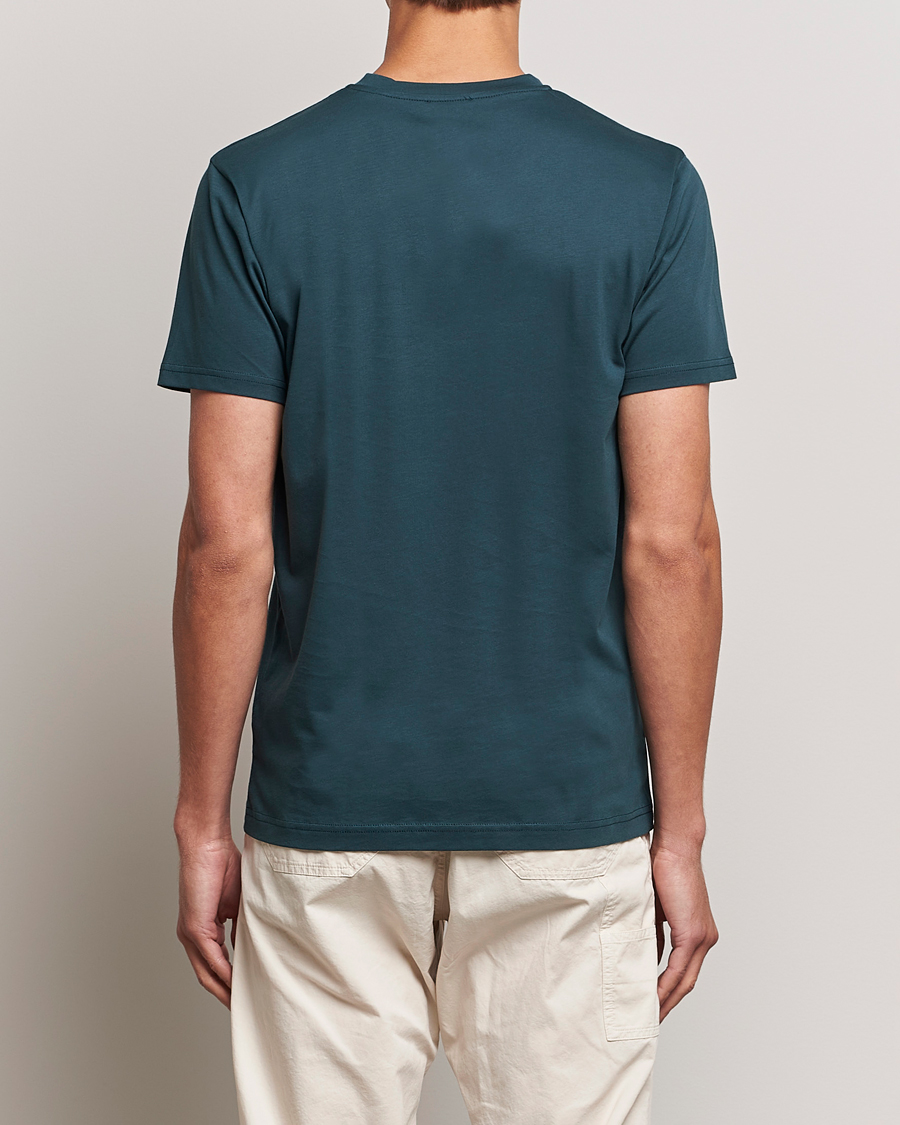 Men | T-Shirts | Sunspel | Riviera Midweight Tee Peacock