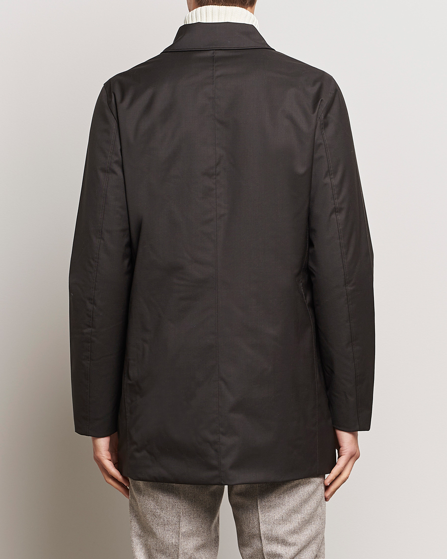 Men | Coats & Jackets | UBR | Regulator Coat Savile Dark Brown Wool