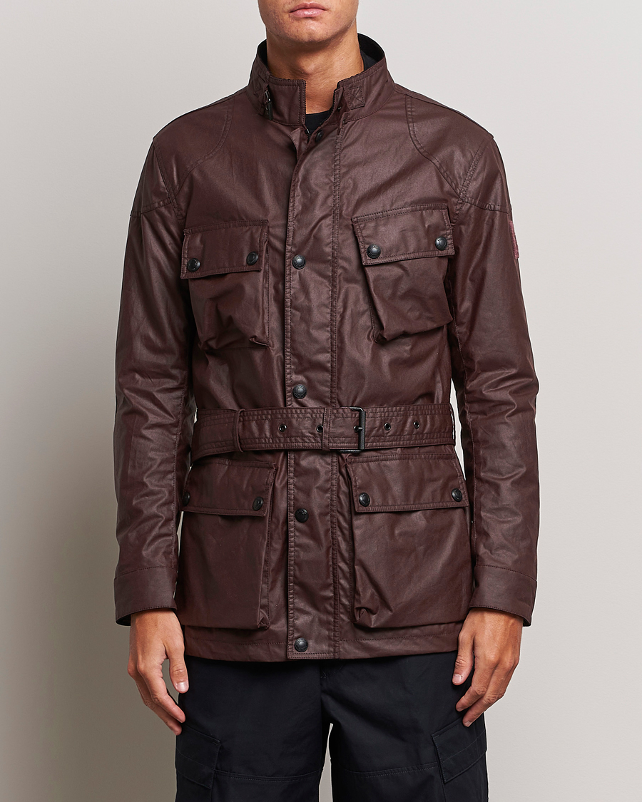 Men | Coats & Jackets | Belstaff | Trialmaster Waxed Mc Jacket Redwood