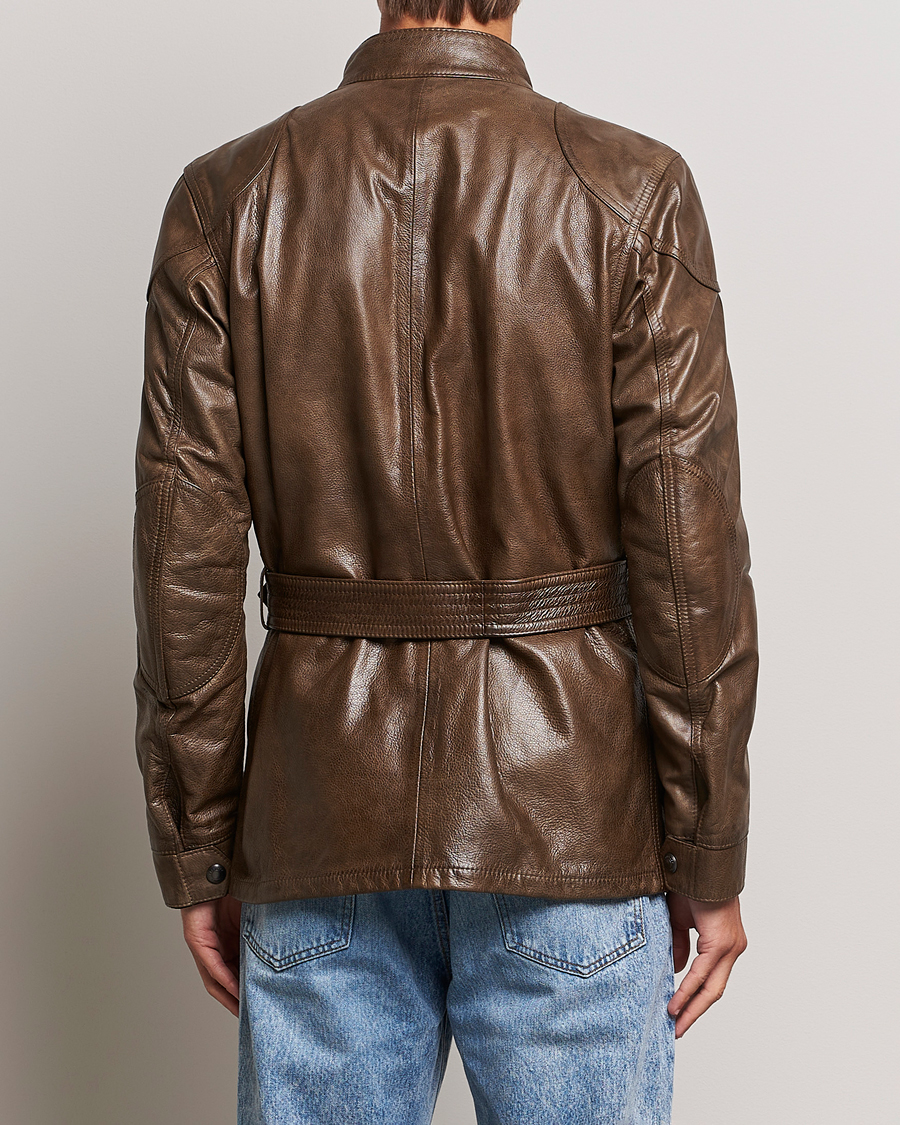 Men | Coats & Jackets | Belstaff | Trailmaster Panther Leather Jacket Antique Bronze