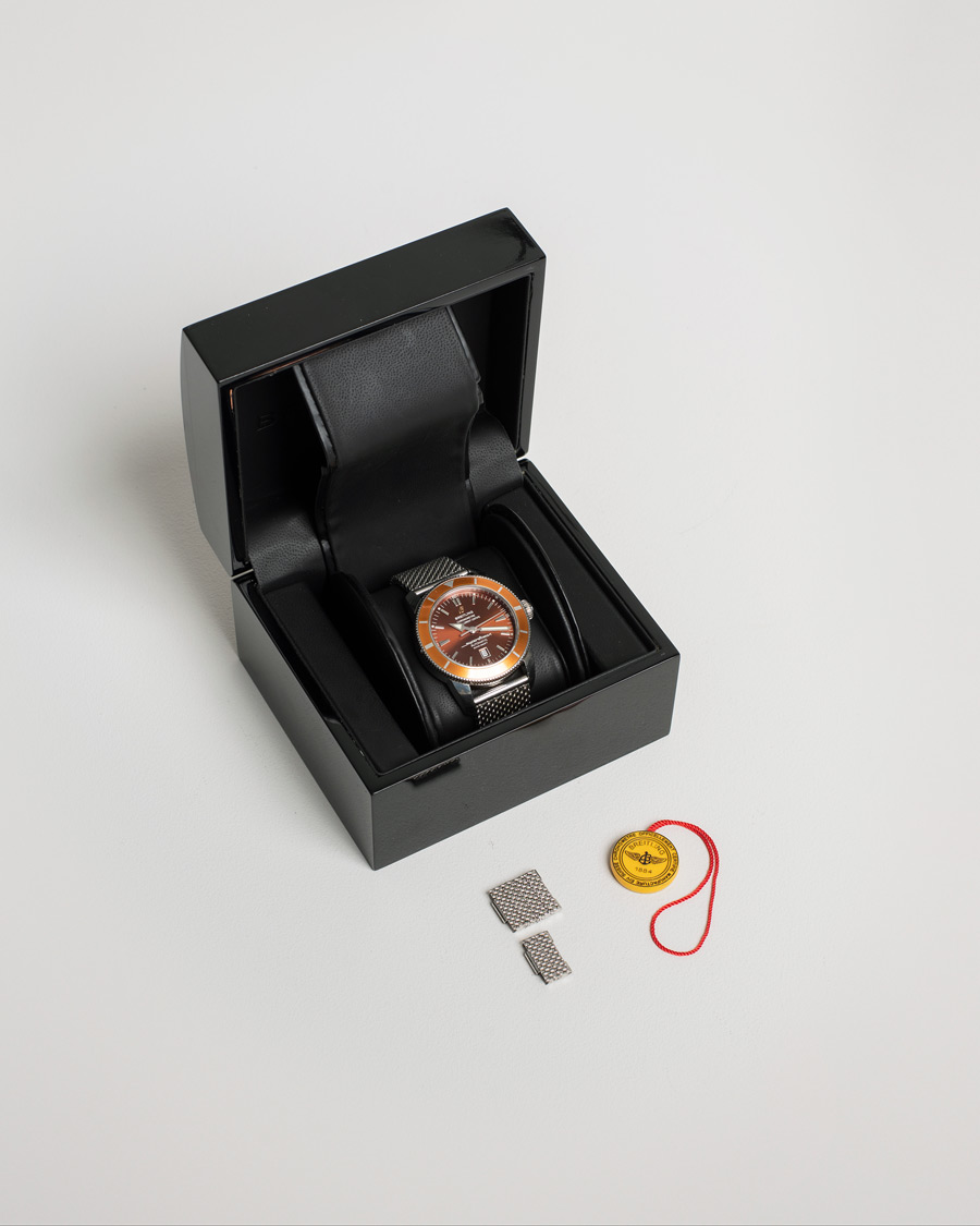 Men | Breitling Pre-Owned Superocean Heritage 46 A17320 Steel Brown | Breitling Pre-Owned | Superocean Heritage 46 A17320 Steel Brown