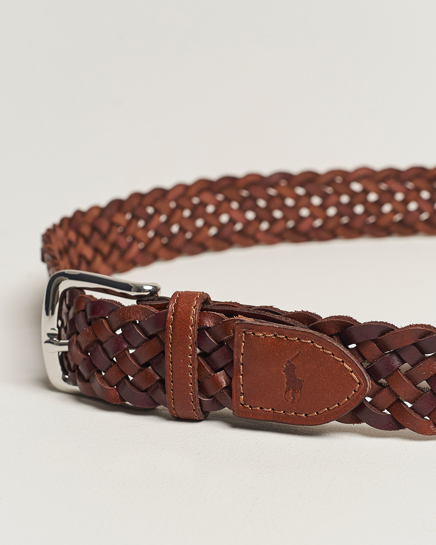 Men | Polo Ralph Lauren Braided Belt Saddle Brown/Dk Brown W38 | Polo Ralph Lauren | Braided Belt Saddle Brown/Dk Brown W38