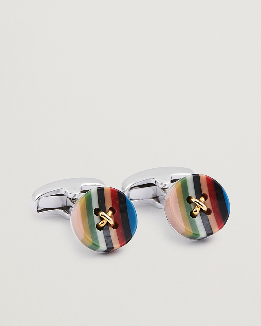 Men | Cufflinks | Paul Smith | Button Cufflink Silver
