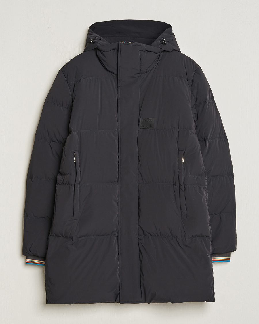 Paul Smith Hooded Down Coat Black at CareOfCarl.com