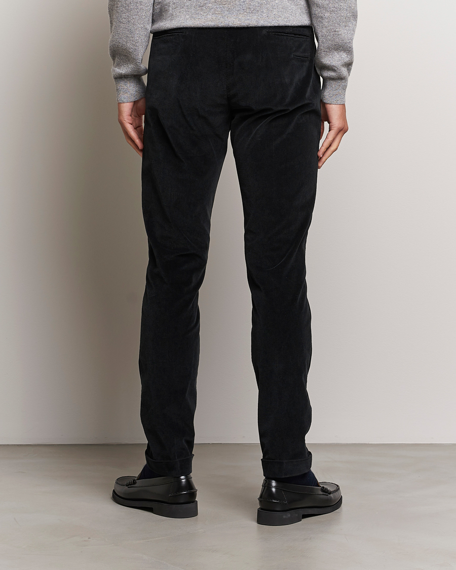 Men | Trousers | Briglia 1949 | Slim Fit Corduroy Trousers Black