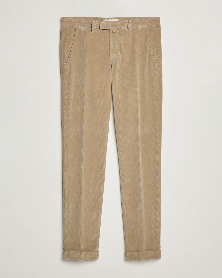 Men | Trousers | Briglia 1949 | Slim Fit Corduroy Trousers Beige