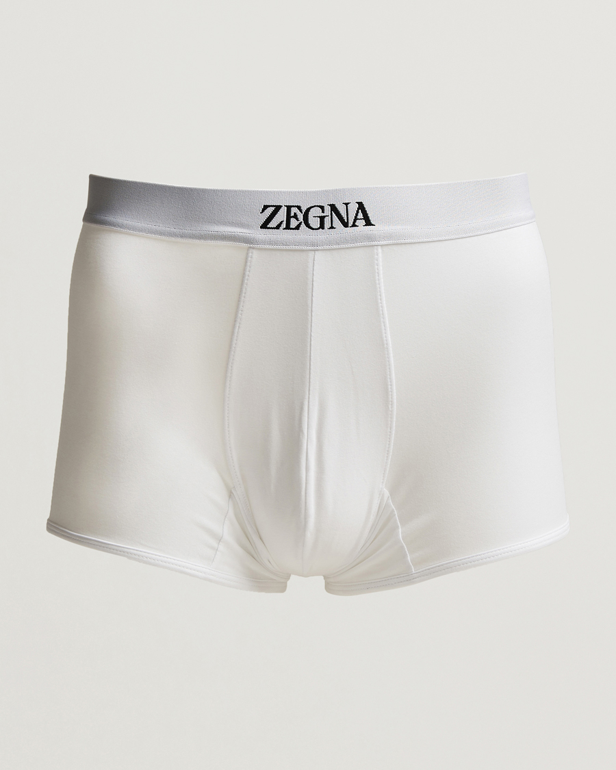 Men | Underwear & Socks | Zegna | Stretch Cotton Trunks White