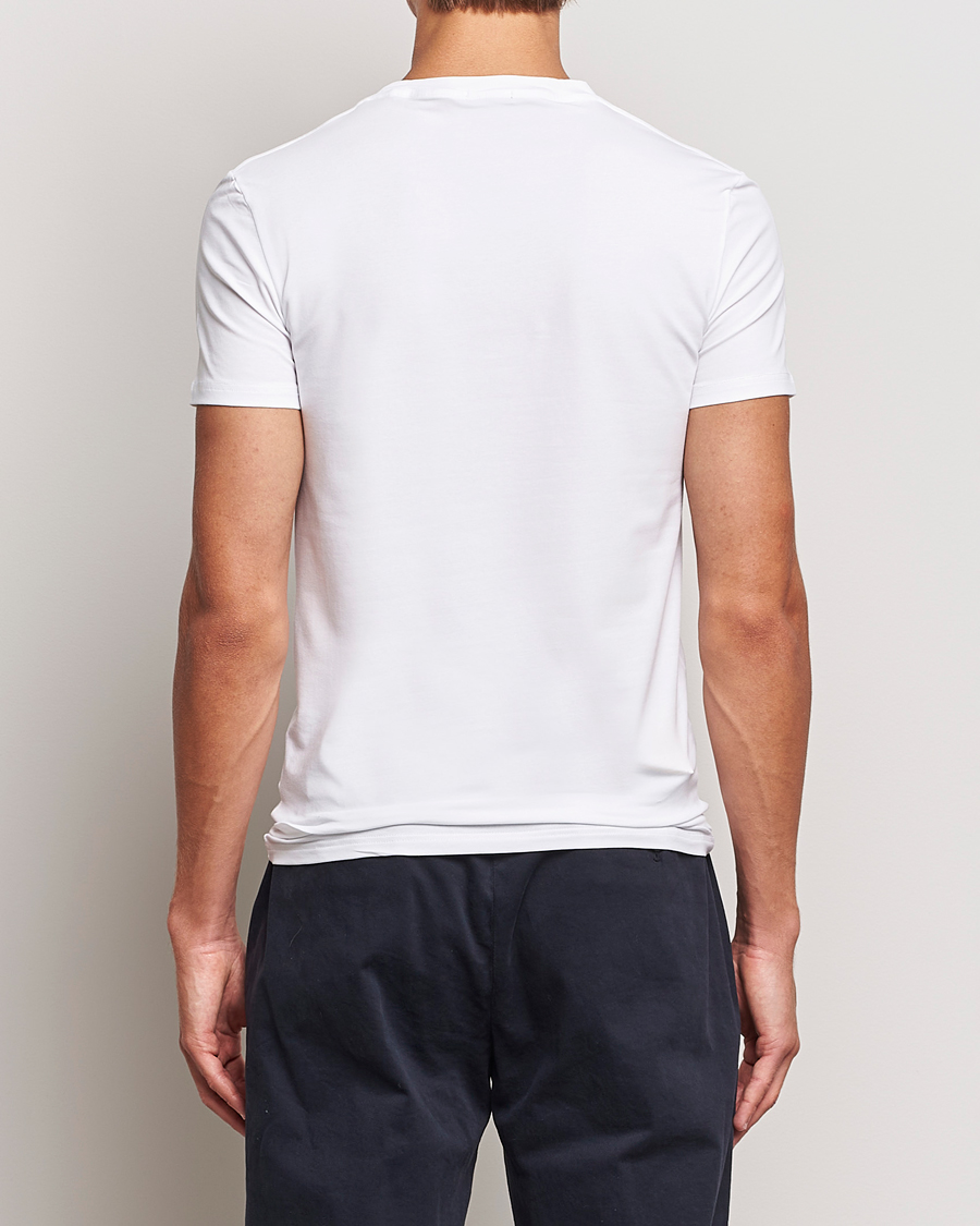 Men | T-Shirts | Zegna | Stretch Cotton Round Neck T-Shirt White