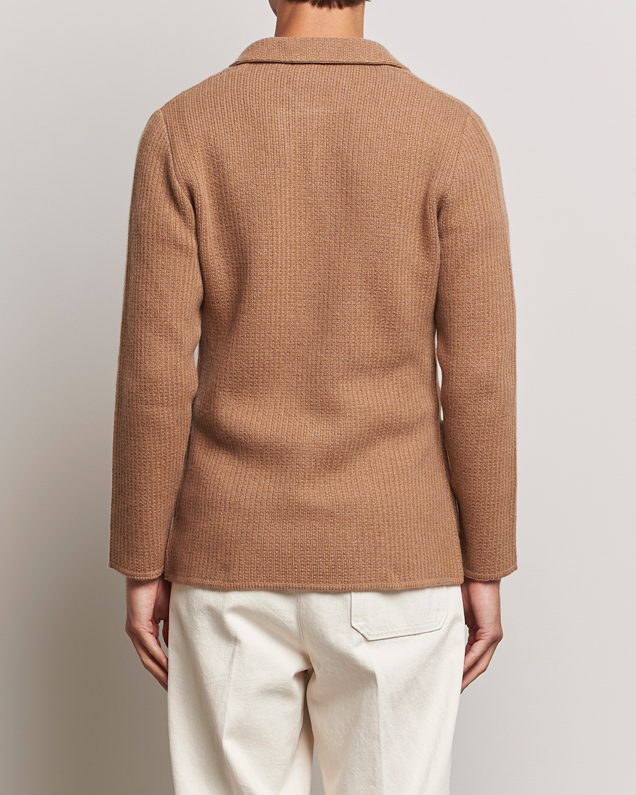 Men | Blazers | Lardini | Knitted Cashmere Blazer Beige