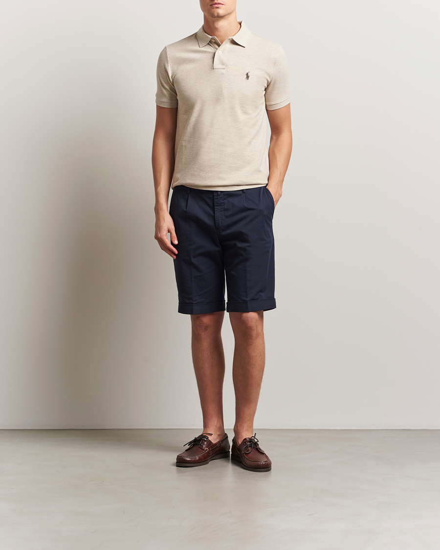 Men | Polo Shirts | Polo Ralph Lauren | Custom Slim Fit Polo Expedition Dune Heather