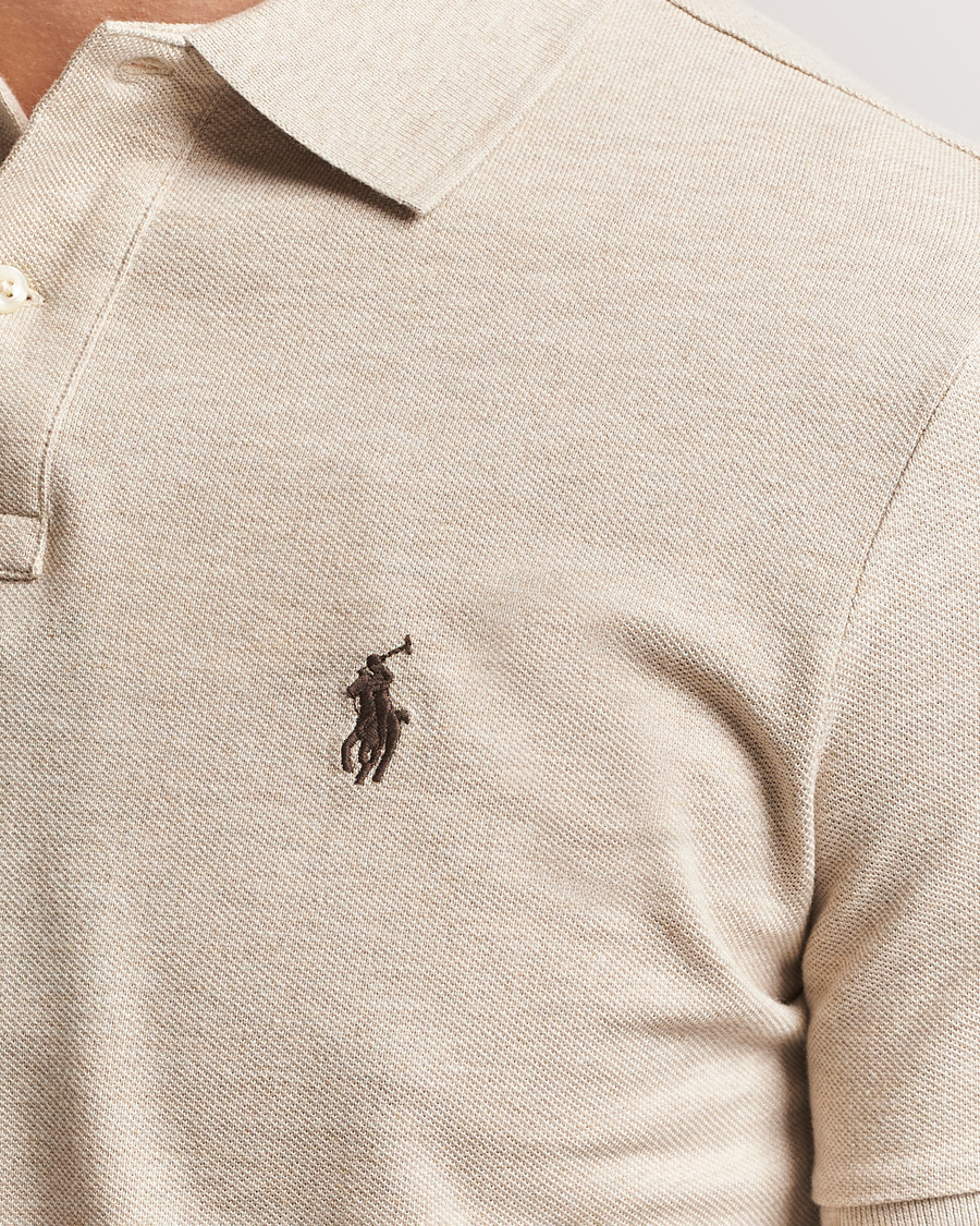Men | Polo Shirts | Polo Ralph Lauren | Custom Slim Fit Polo Expedition Dune Heather