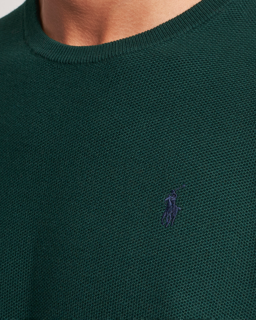 Men | Sweaters & Knitwear | Polo Ralph Lauren | Textured Crew Neck Sweater Hunt Club Green
