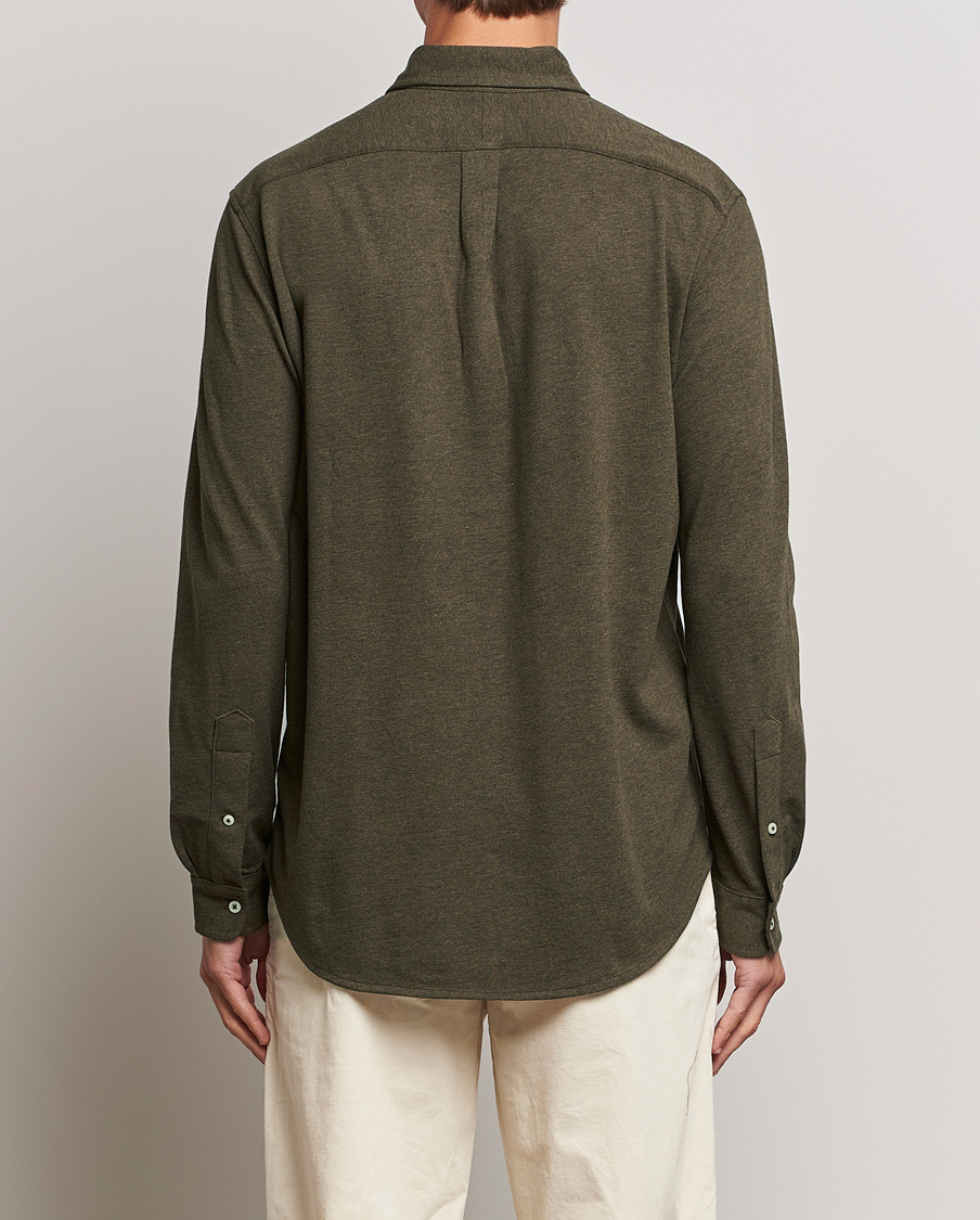 Men | Shirts | Polo Ralph Lauren | Featherweight Mesh Shirt Wilson Olive Heather