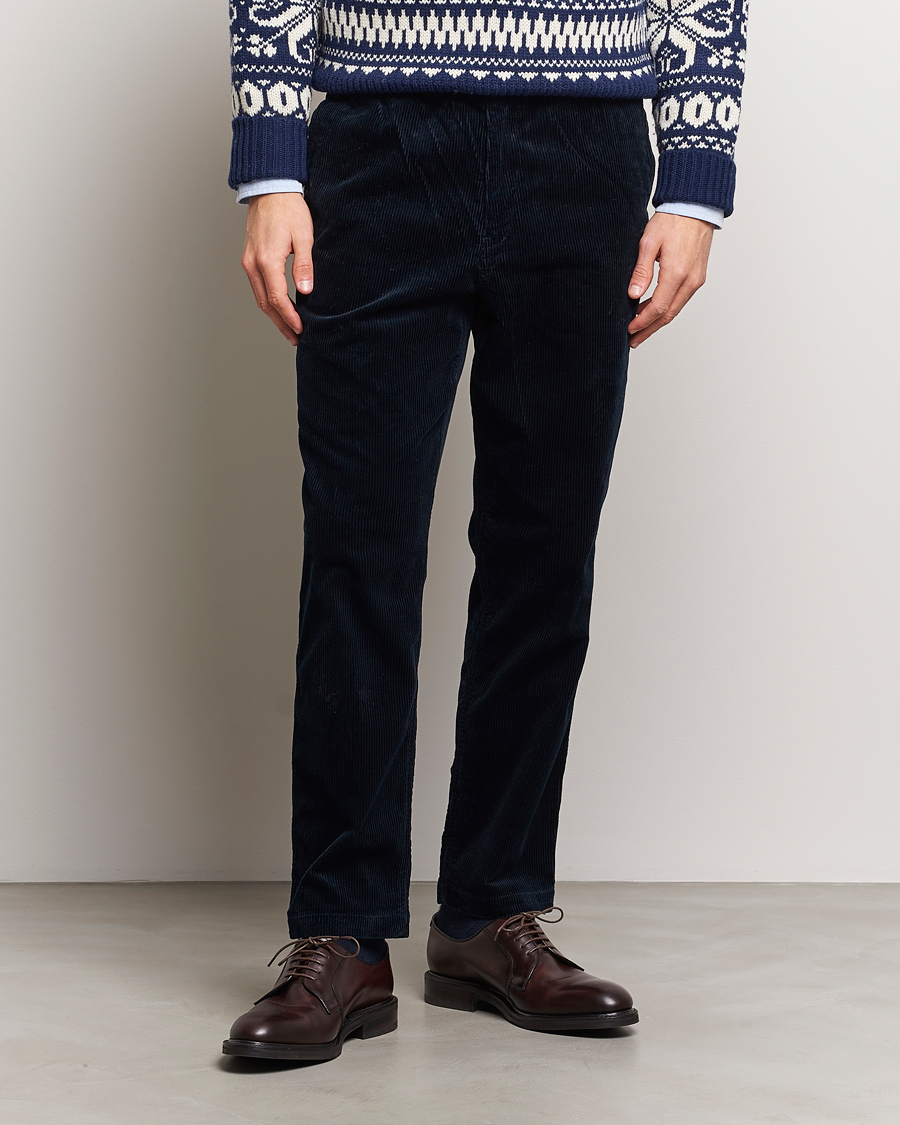 Men | Trousers | Polo Ralph Lauren | Prepster Corduroy Drawstring Pants Aviator Navy