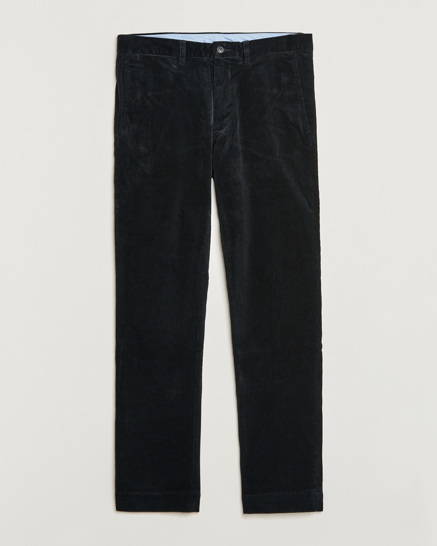 Men | Trousers | Polo Ralph Lauren | Bedford Slim Fit Corduroy Trousers Black