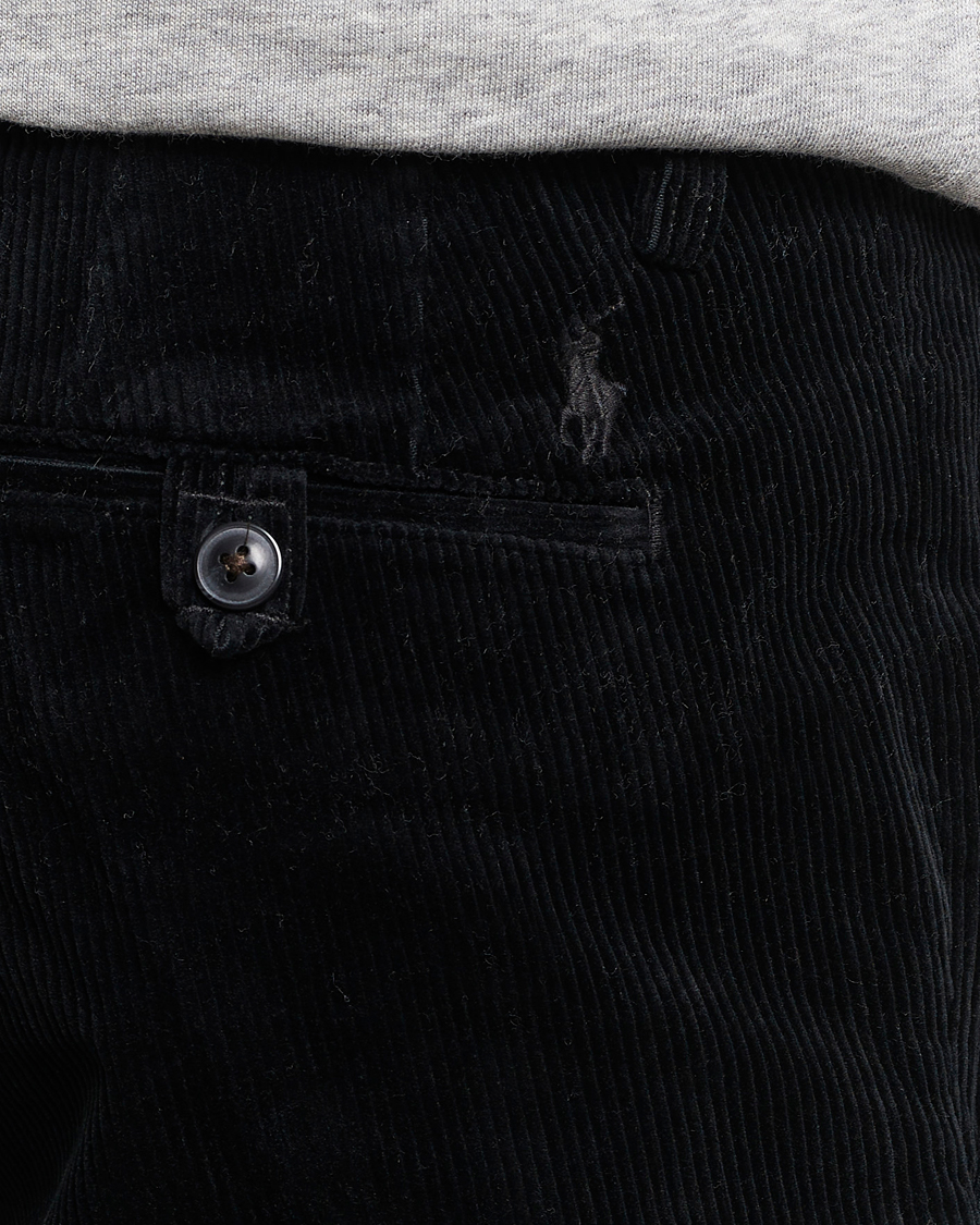 Men | Trousers | Polo Ralph Lauren | Bedford Slim Fit Corduroy Trousers Black