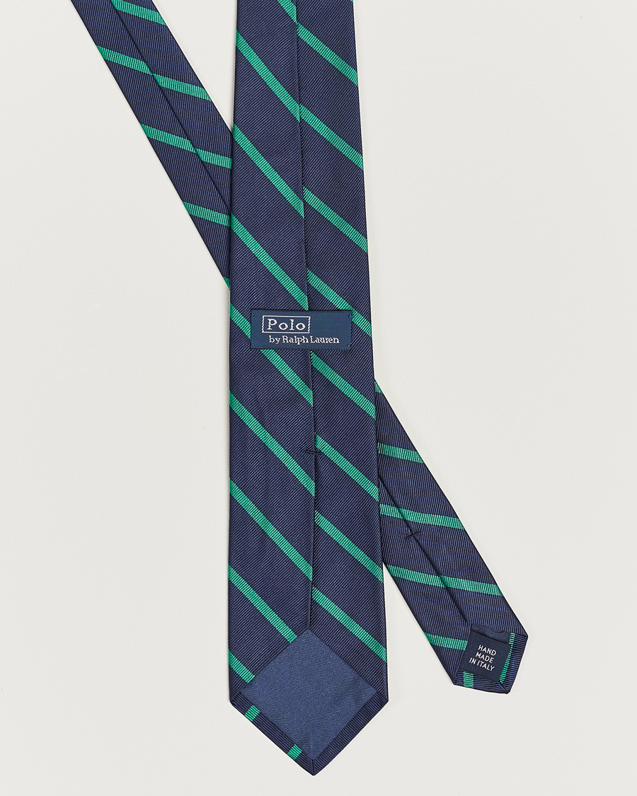 Men | Ties | Polo Ralph Lauren | Striped Tie Navy/Green
