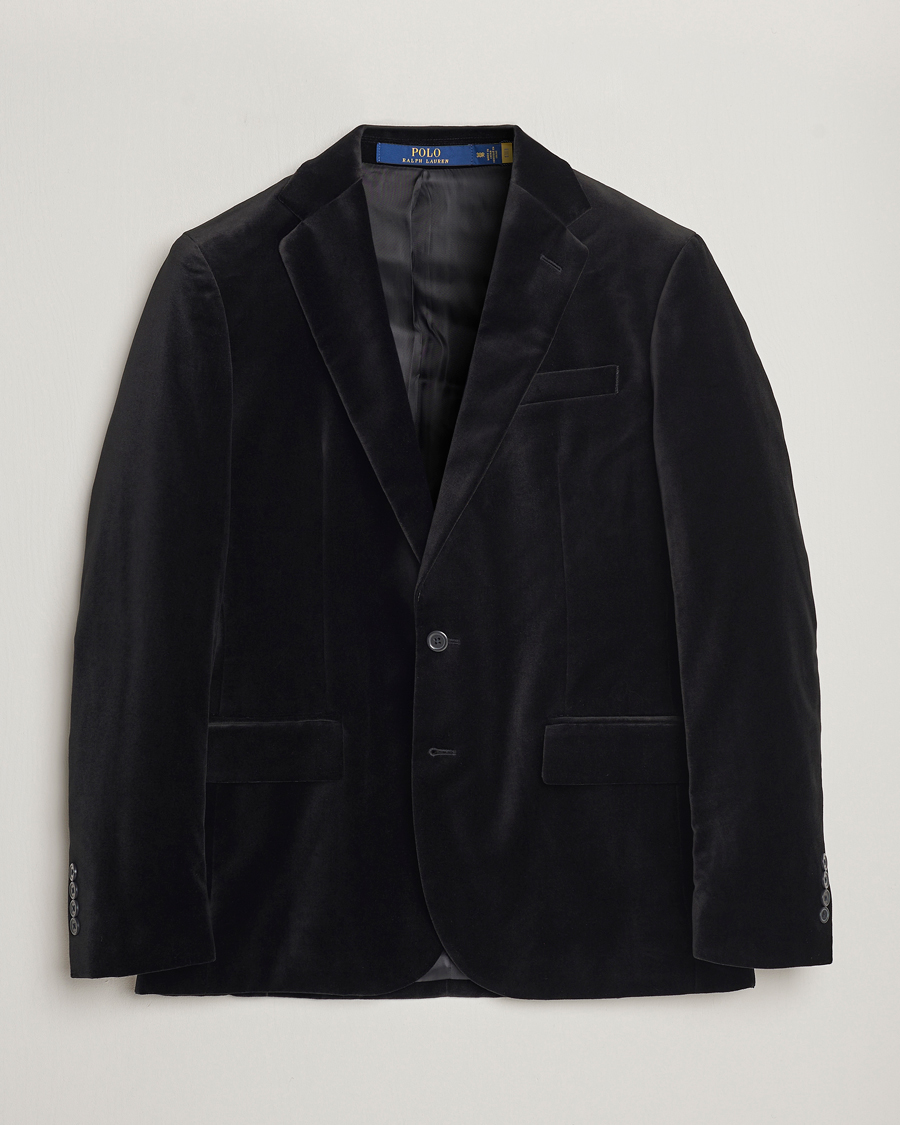 Men | Blazers | Polo Ralph Lauren | Velvet Sportcoat Black