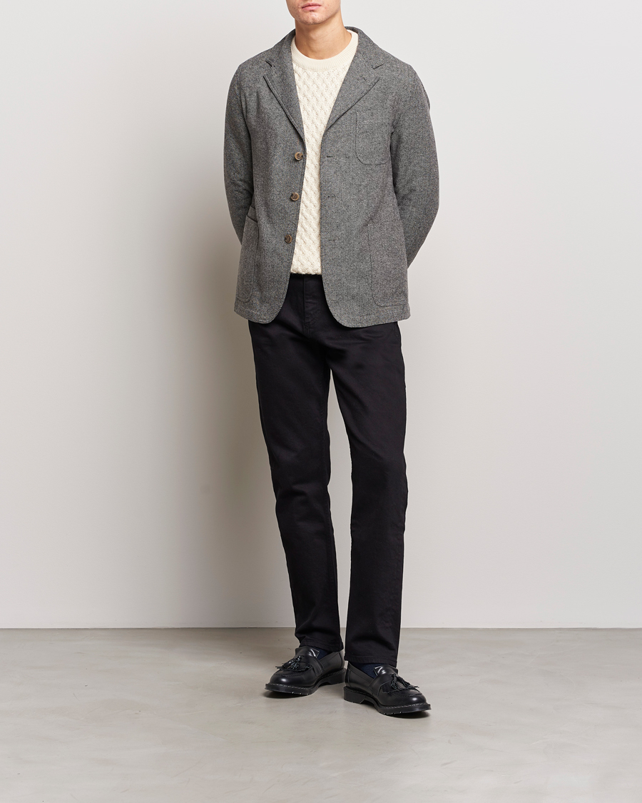 Men | Blazers | Polo Ralph Lauren | Classic Herringbone Sportcoat Black/Cream