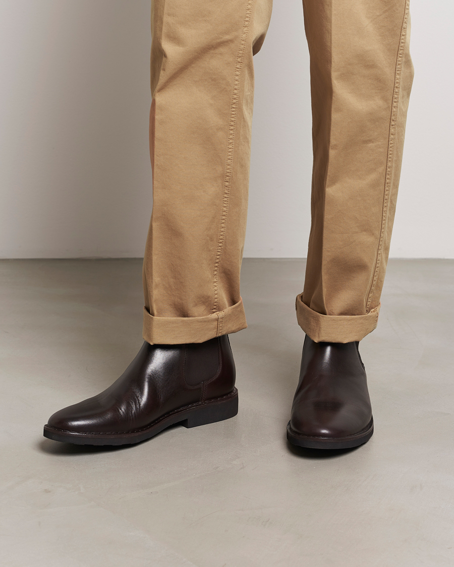 Men | Polo Ralph Lauren Talan Chelsea Boot Dark Brown Calf | Polo Ralph Lauren | Talan Chelsea Boot Dark Brown Calf