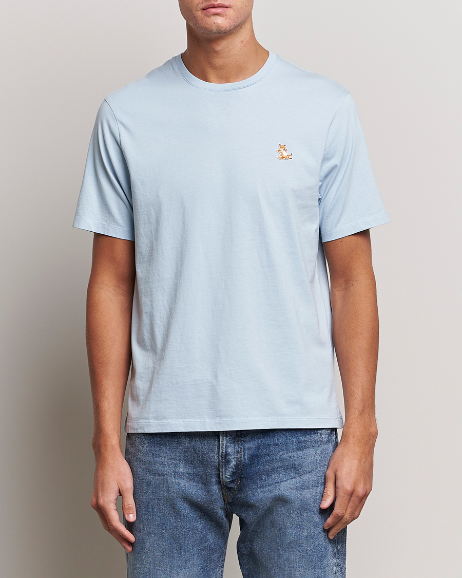 Men | T-Shirts | Maison Kitsuné | Chillax Fox T-Shirt Sky Blue