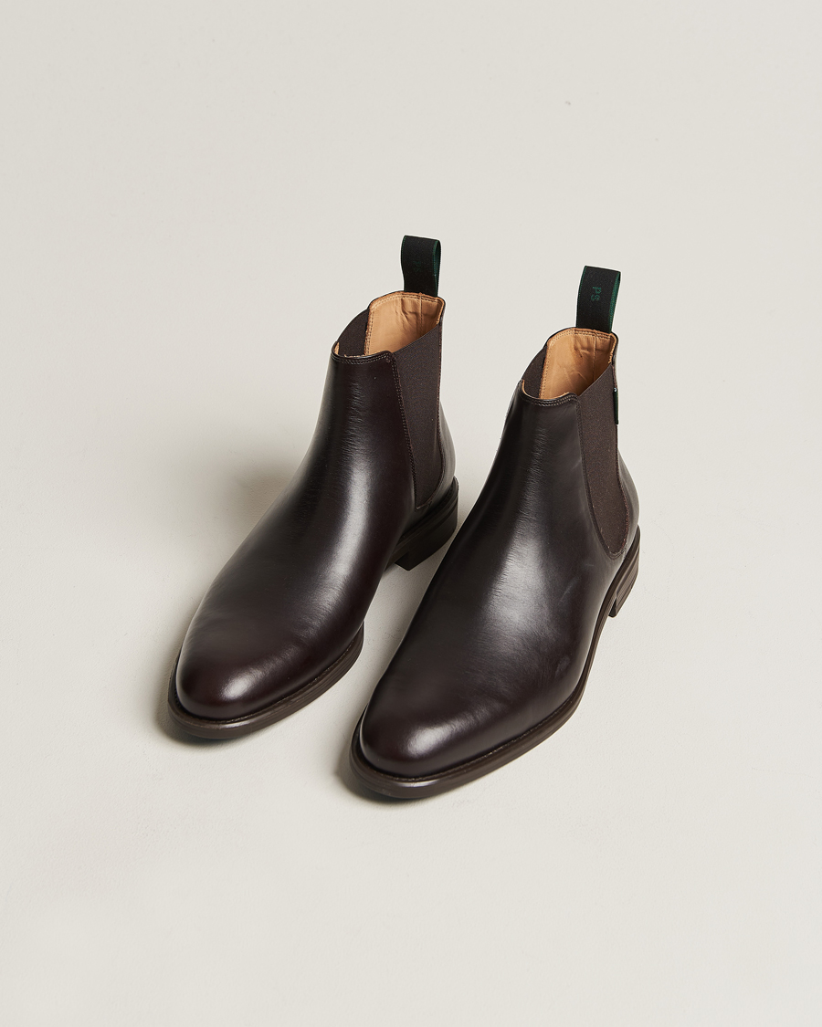 Men | PS Paul Smith Cedric Leather Chelsea Boot Dark Brown | PS Paul Smith | Cedric Leather Chelsea Boot Dark Brown
