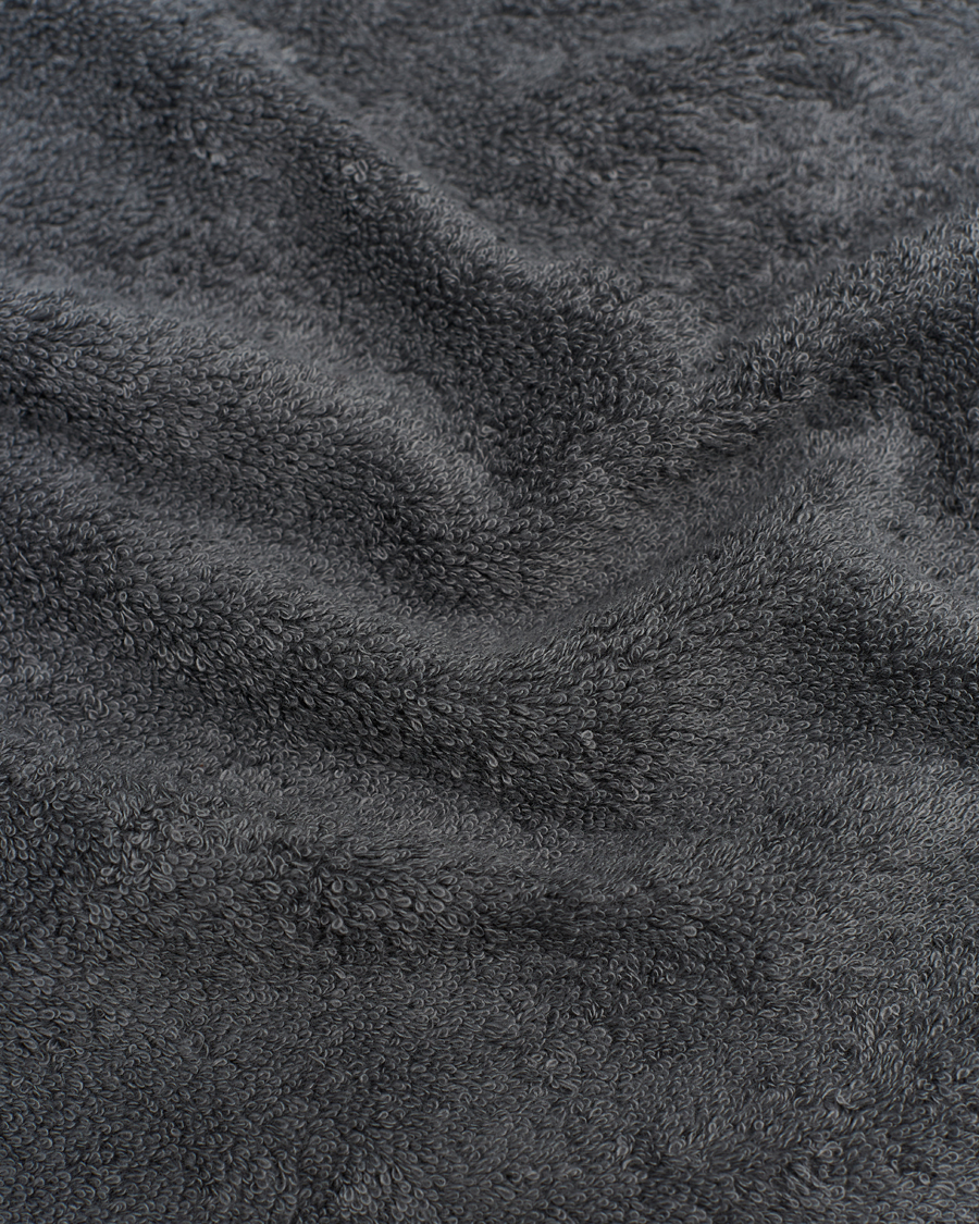 Men | Fabrics | Tekla | Organic Terry Hand Towel Charcoal Grey