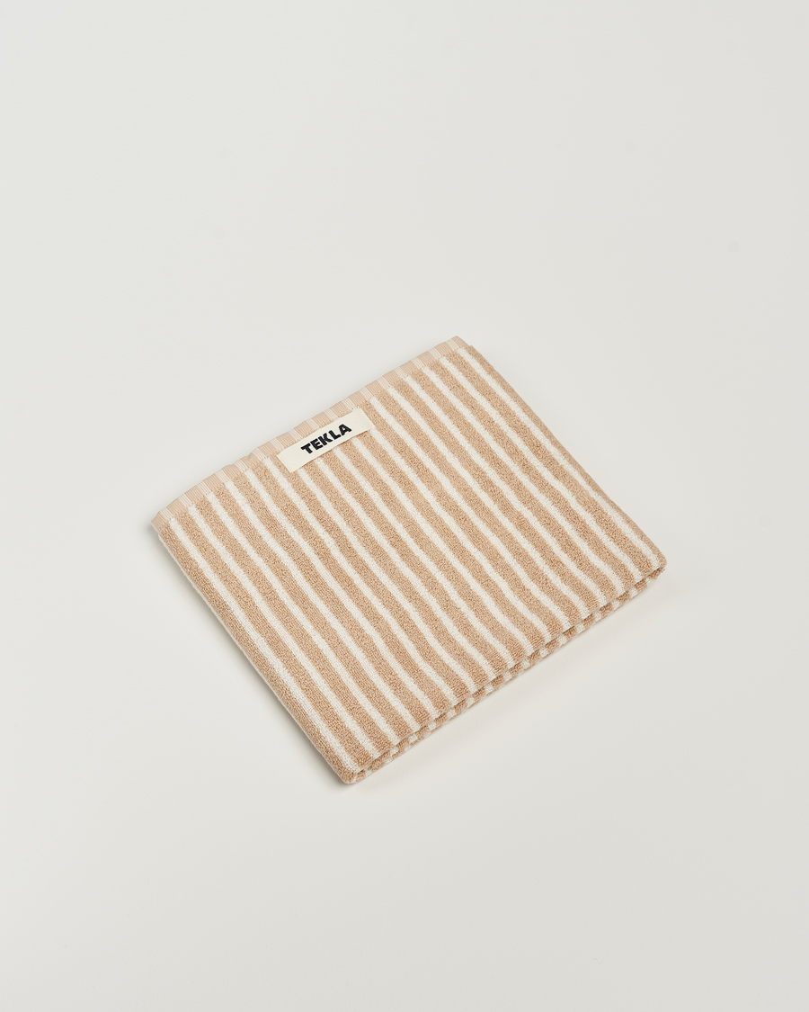 Men | Fabrics | Tekla | Organic Terry Hand Towel Ivory Stripe