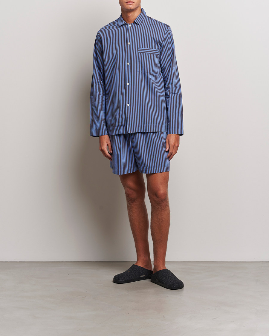 Men | Pyjamas & Robes | Tekla | Poplin Pyjama Shorts Verneuil Stripes