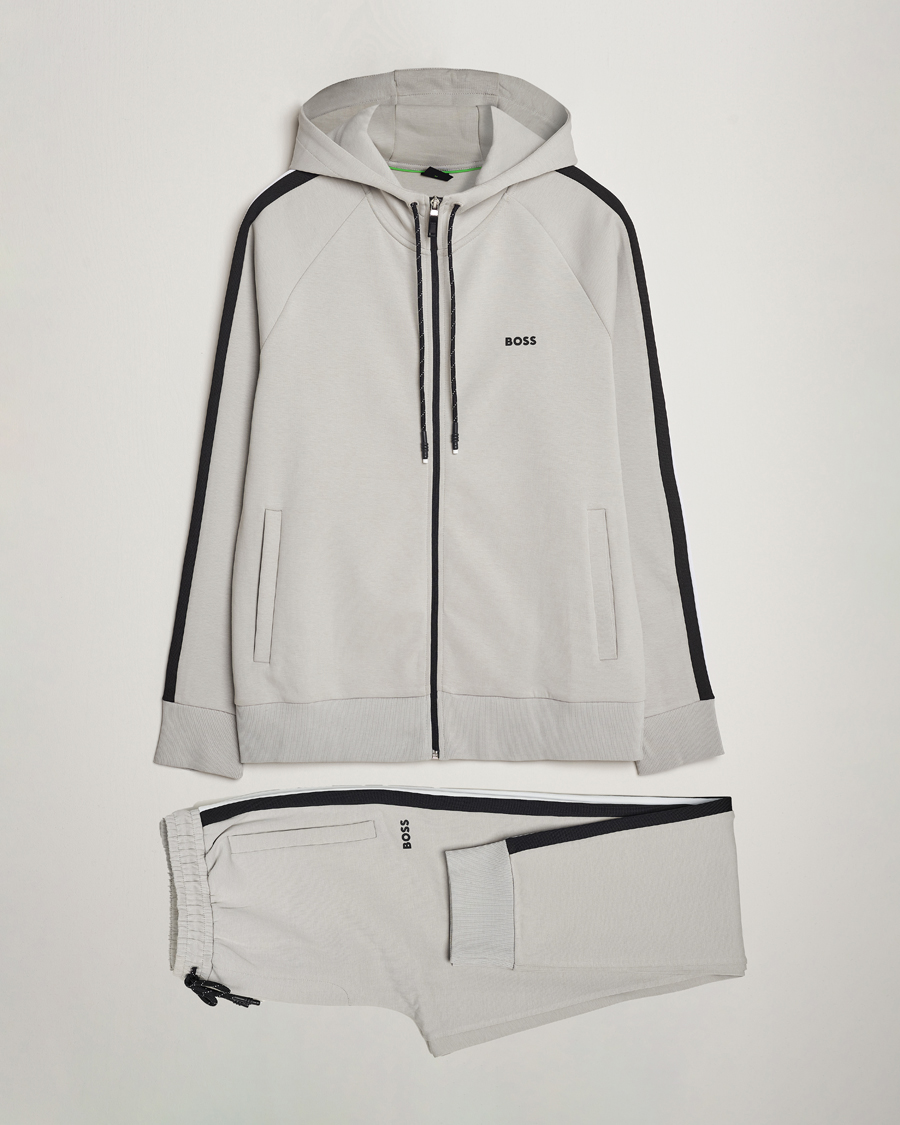 Men | Sweaters & Knitwear | BOSS GREEN | Tracksuit Set Open Grey