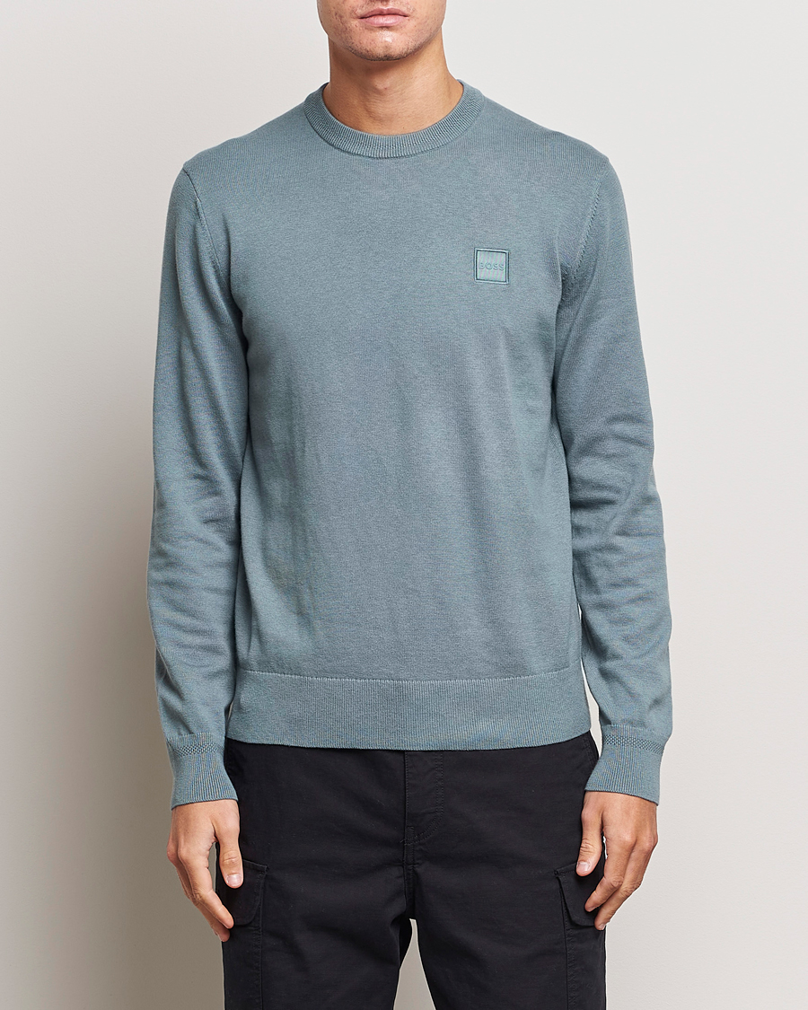 Men | Sweaters & Knitwear | BOSS ORANGE | Kanovano Knitted Sweater Open Green