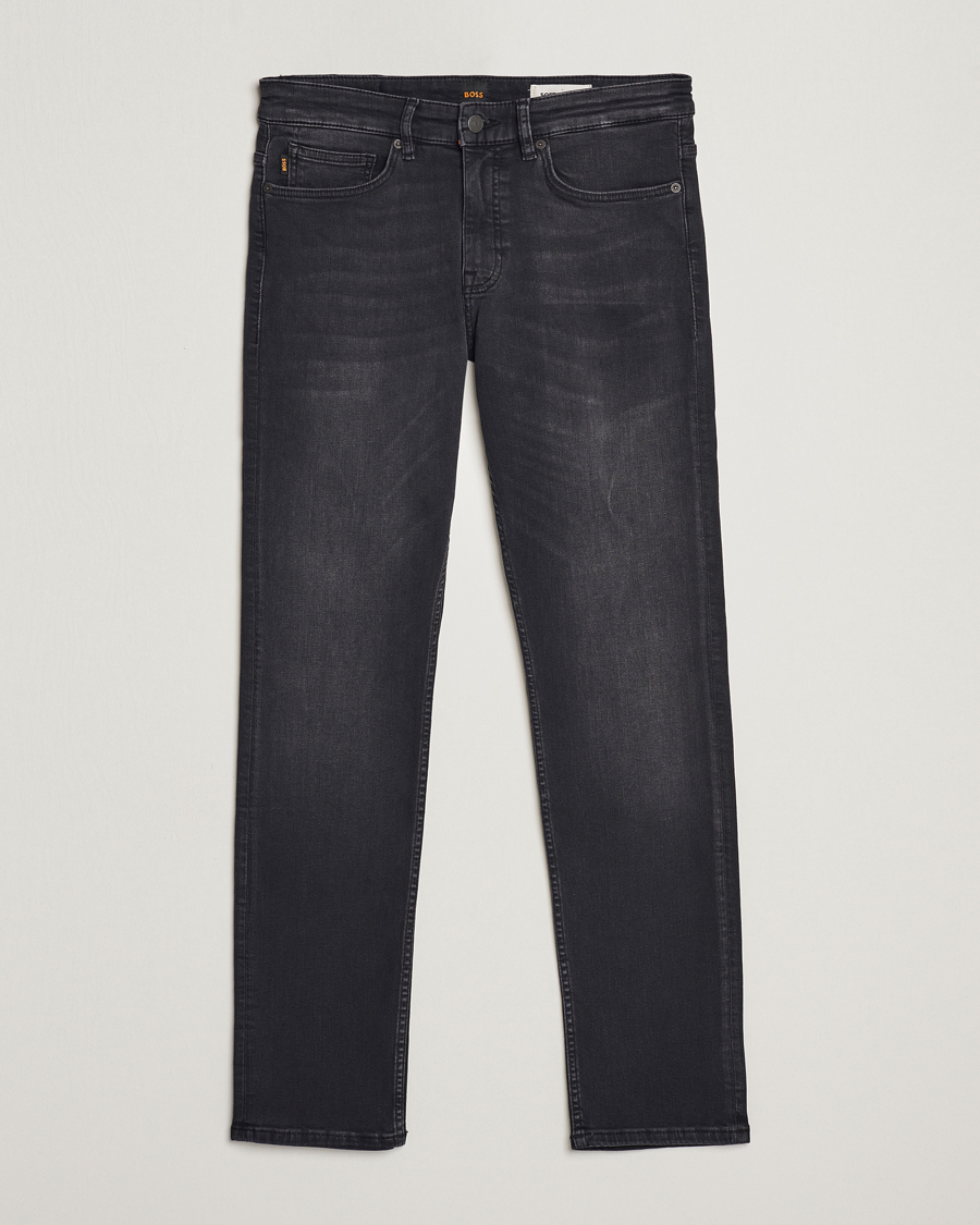Men | Jeans | BOSS ORANGE | Delaware Stretch Jeans Washed Black
